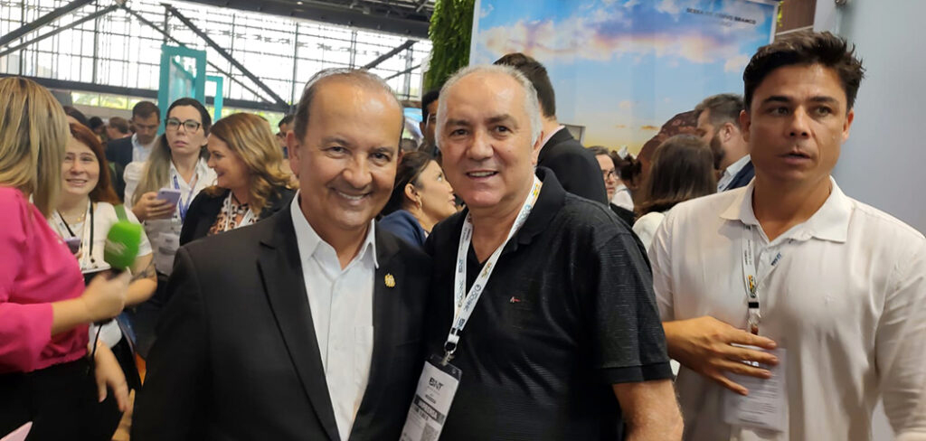 Governador Jorginho Mello e o Presidente da ABRAJET Nacional Evandro Novak/Foto: Ranhon Cottar