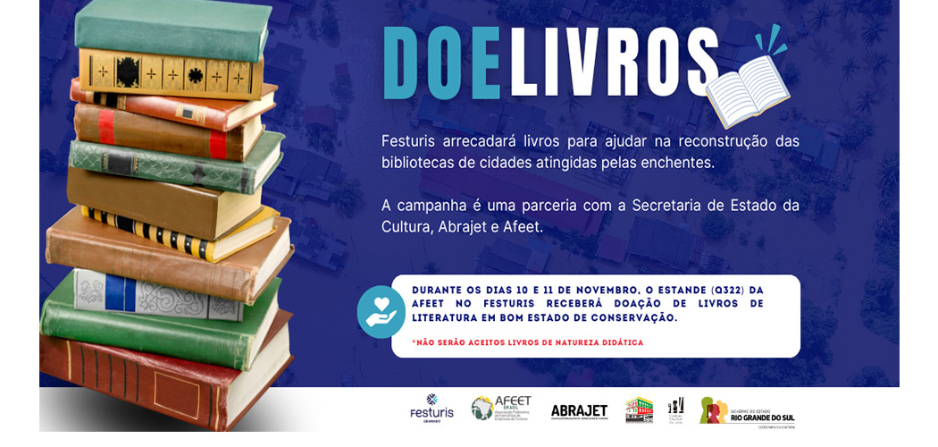 Read more about the article Festuris: Apoiando a Reconstrução de Bibliotecas no Rio Grande do Sul