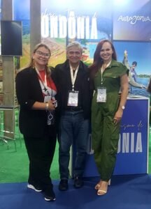 jornalistas da abrajet na abav expo 2025 que aconteceu no RS