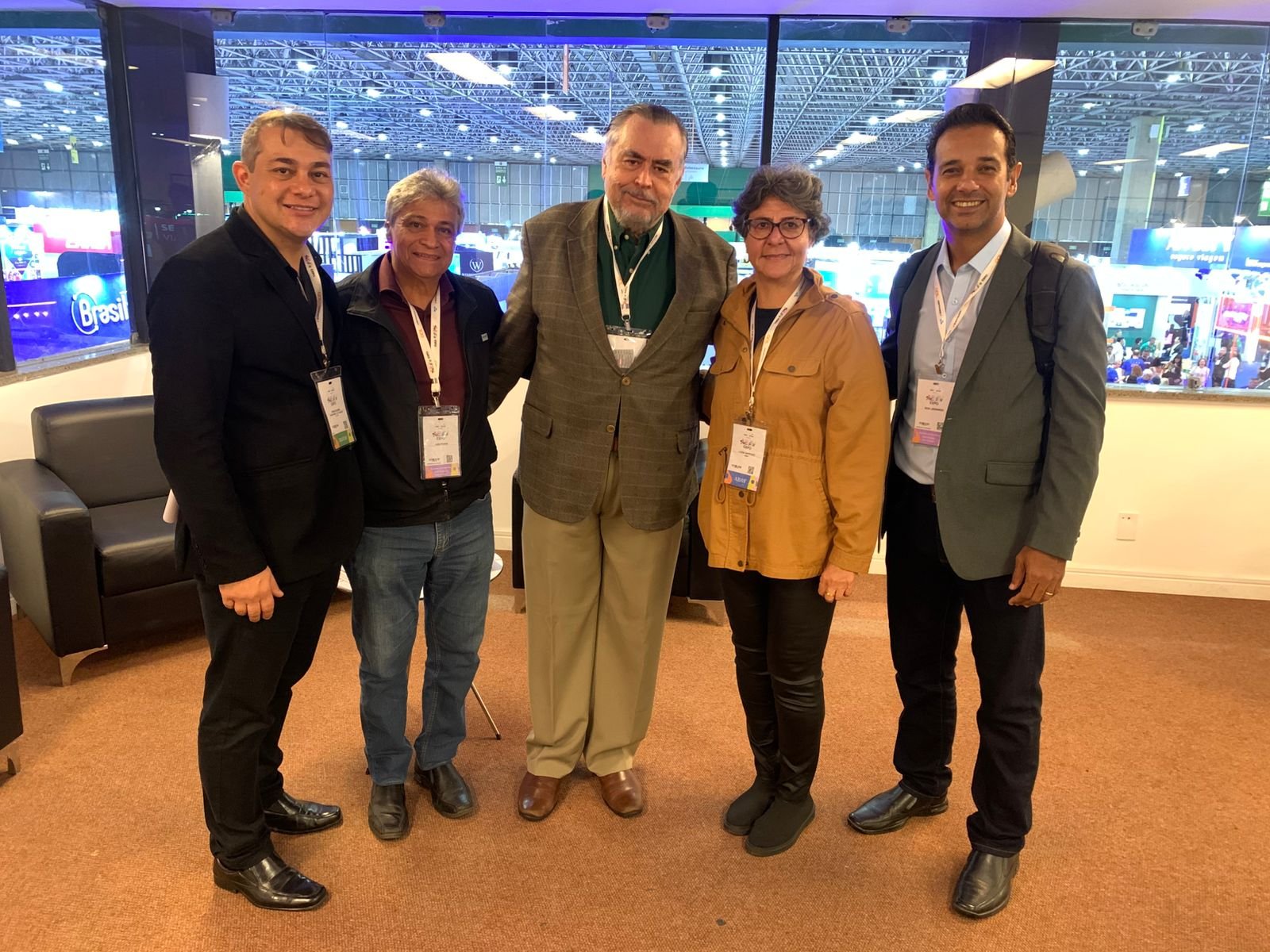 jornalistas da abrajet na abav expo 2025 que aconteceu no RS