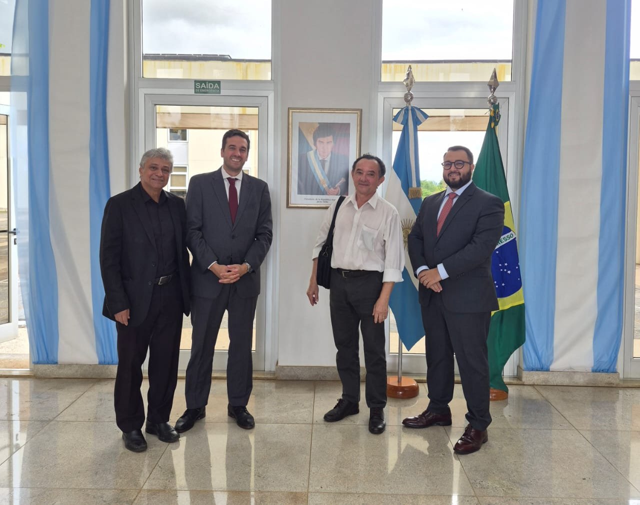 You are currently viewing Luiz Pires reúne-se com Patrício Violino, conselheiro da embaixada da Argentina no Brasil