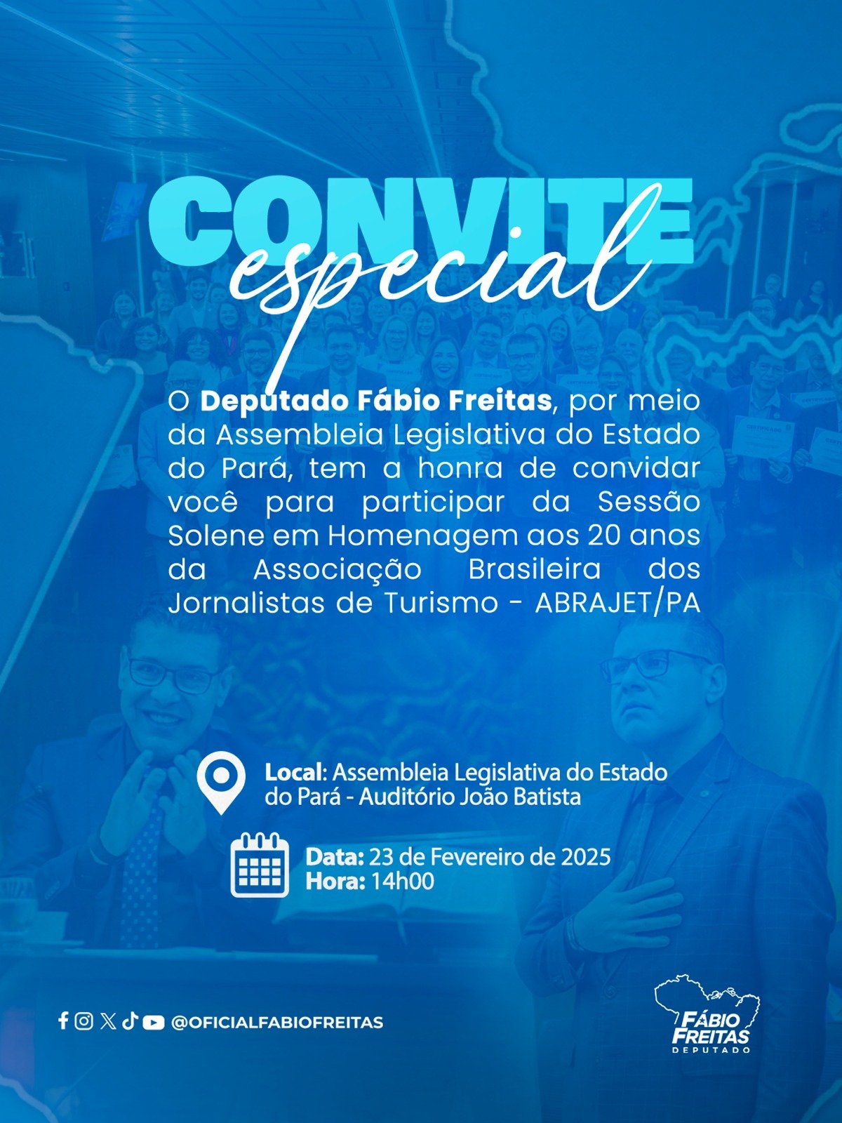 You are currently viewing Alepa promove sessão solene em comemoração aos 20 anos da Abrajet Pará