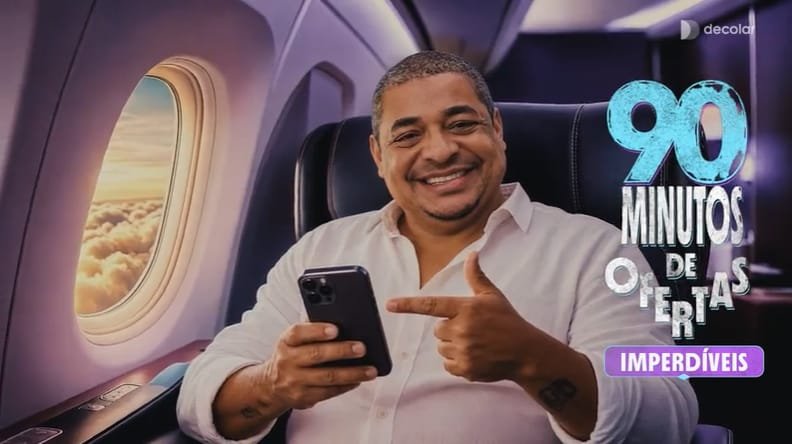 You are currently viewing Decolar lança campanha “90 Minutos de Ofertas” com Vampeta e aposta em IA na produção de filmes para o maior torneio de futebol do mundo
