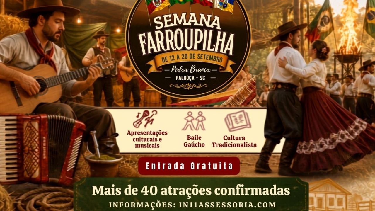 You are currently viewing Semana Farroupilha reúne cultura, gastronomia e tradição em Palhoça